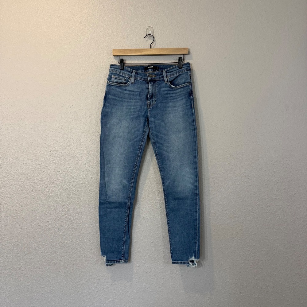 Hudson Women's Size 29 Blue Krista Super Skinny Raw Hem Jeans - Picture 2 of 14